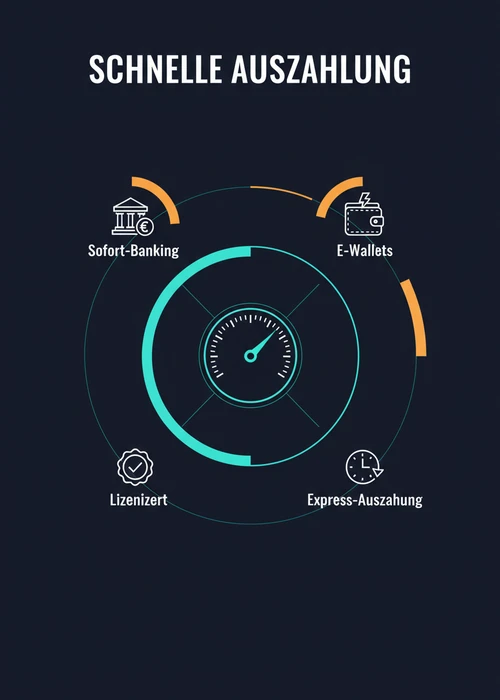 Schnelle Auszahlung im Casino erklärt — Sofort-Banking, E-Wallets, lizenzierte Anbieter und Express-Auszahlung im Überblick.